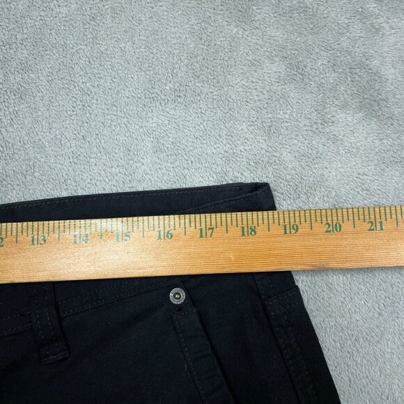 Eddie Bauer Mens Utility Pants 34x30 Black Canvas Cotton Stretch a0697 - Picture 3 of 7